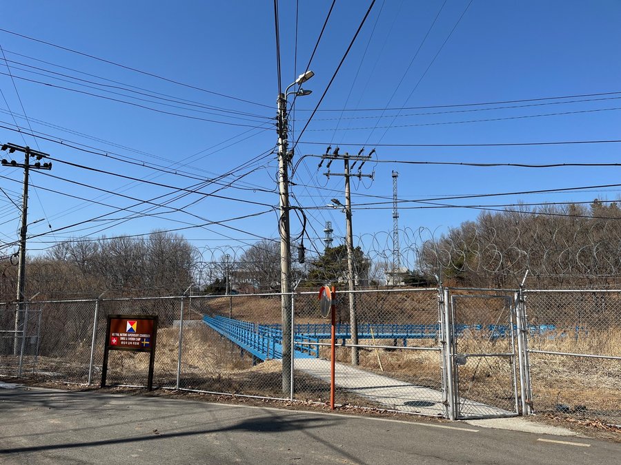 NNSC still uses the Blue Bridge to access the Joint Security Area for their weekly meetings (2025).